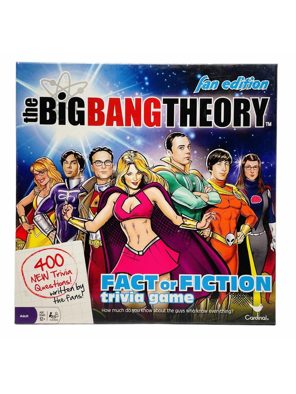 The Big Bang Theory Fan Edition Fact or Fiction Trivia Game by Cardinal - 400+ Q